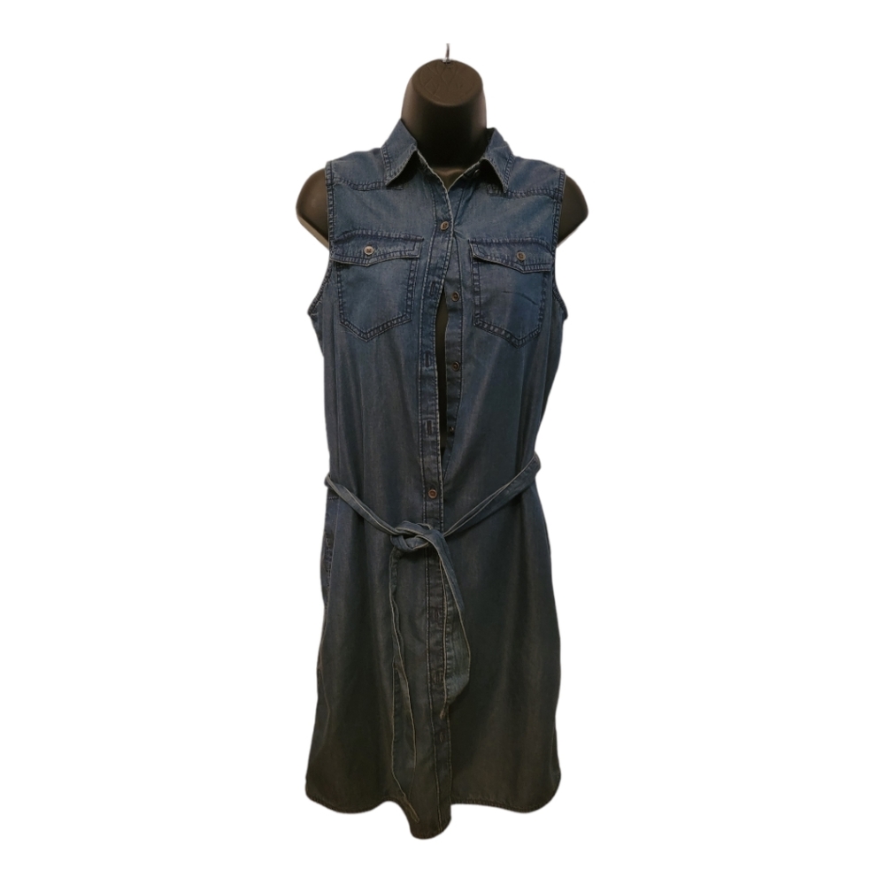 Denim sleeveless dress